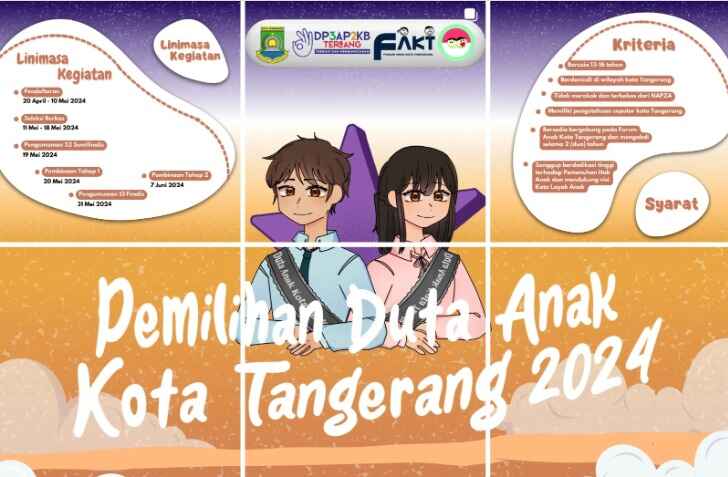 DP3AP2KB Bеrѕаmа FAKT Bukа Pendaftaran Duta Anak Kоtа Tаngеrаng 2024-2026