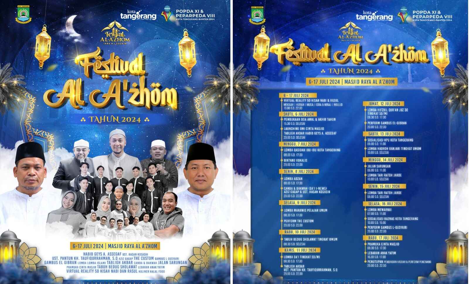 Meriahkan Festival Al-A’zhom ke-11 di Kota Tangerang: Daftar Sekarang dan Raih Hadiah Menarik!