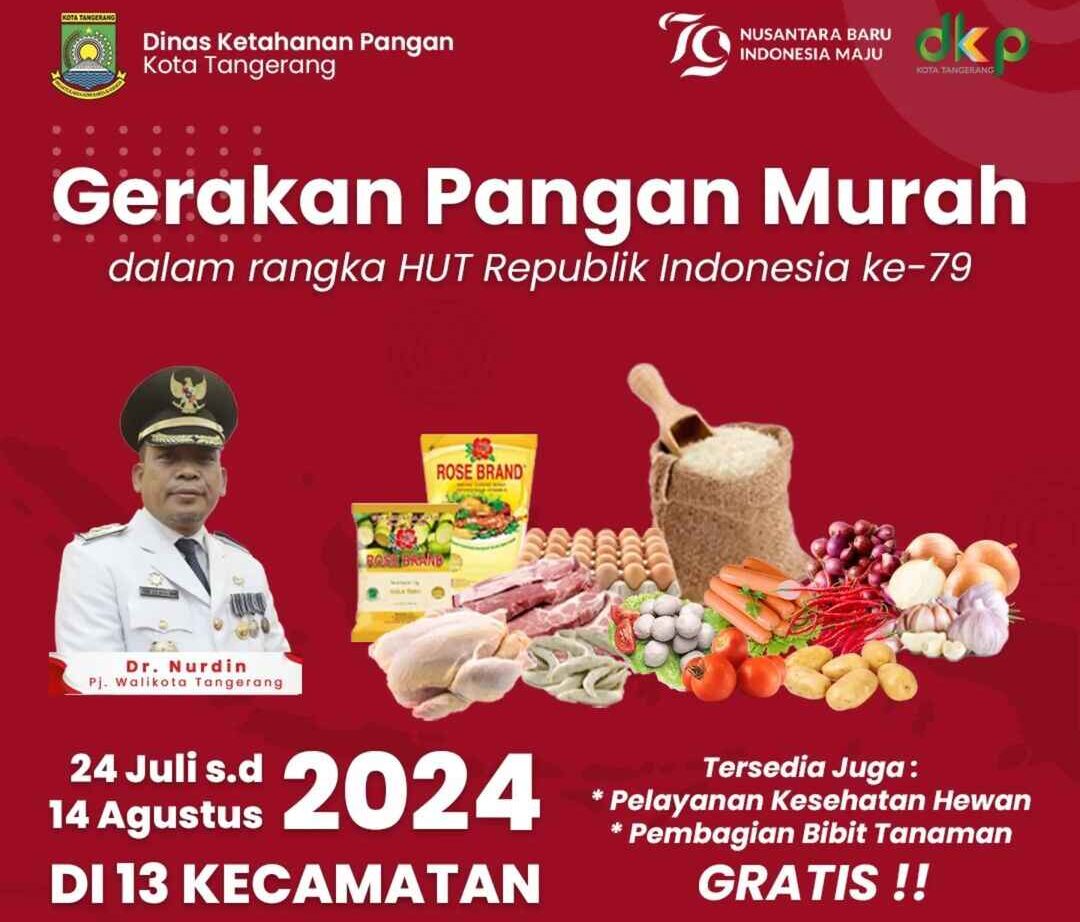Gerakan Pangan Murah Edisi Kemerdekaan Digelar di Kota Tangerang