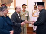 Dubes RI di Pakistan Chandra Sukotjo menyerahkan Surat Kepercayaan kepada Presiden Asif Ali Zardari