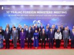 Wamenlu RI Arrmanatha C. Nasir berbicara di forum FEALAC Mongolia tentang multilateralisme