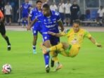 Persib Bandung merayakan kemenangan atas Persebaya di GBLA 2025