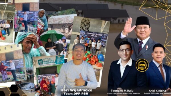 Penyaluran bantuan banjir Aceh oleh DPP PRABU SATU Nasional di Pidie Jaya