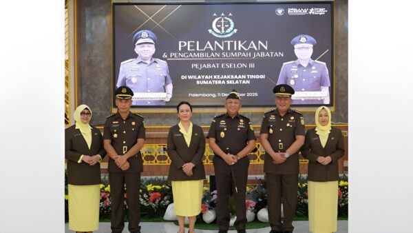 Pelantikan pejabat baru Kejati Sumsel dipimpin Kajati Sumatera Selatan