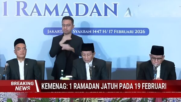 Sidang Isbat Kementerian Agama menetapkan 1 Ramadan 1447 H jatuh 19 Februari 2026