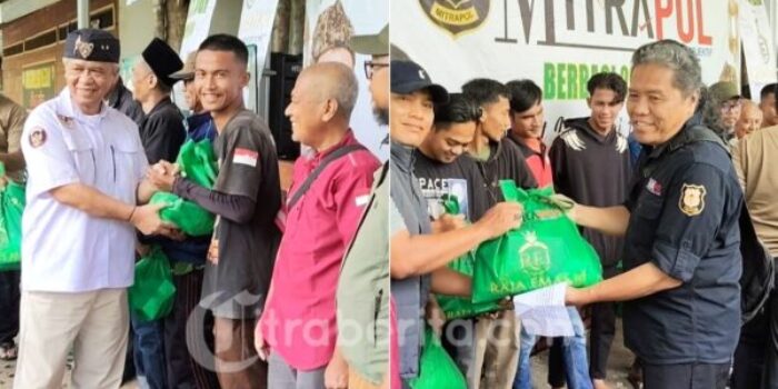 Kegiatan Bakti Sosial Mitrapol Peduli pembagian sembako dan santunan anak yatim di Jakarta dan Tasikmalaya