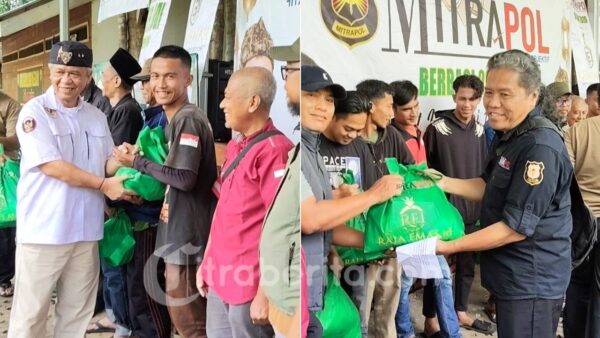 Kegiatan Bakti Sosial Mitrapol Peduli pembagian sembako dan santunan anak yatim di Jakarta dan Tasikmalaya