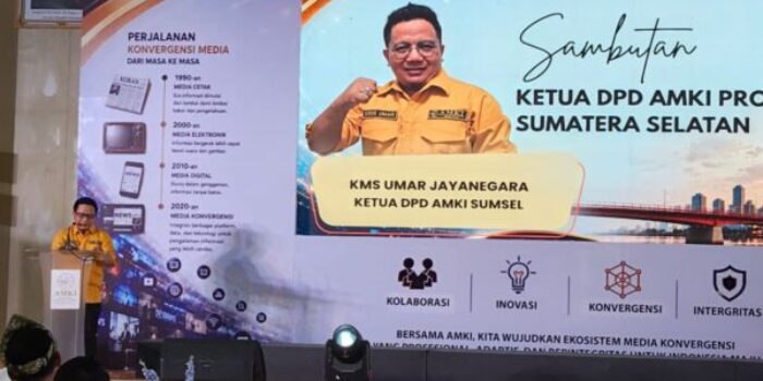 Dede Umar resmi dilantik sebagai Ketua DPD AMKI Sumsel periode 2026-2031 di Palembang