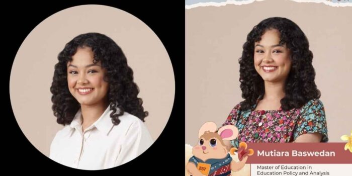 Tia Baswedan menerima gelar Master of Education dari Harvard University didampingi keluarga.