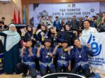 Tim robotik santri Dayah Ruhul Qur'ani menerima penghargaan pada ajang TGD Robotic Expo and Exhibition 2026 di STMIK Triguna Dharma Medan.