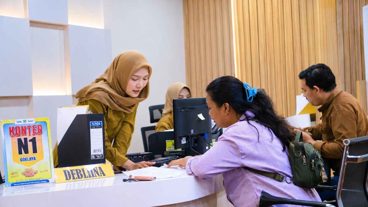 Pelaku UMKM mengurus Nomor Induk Berusaha (NIB) secara gratis melalui sistem OSS di Kota Tangerang.