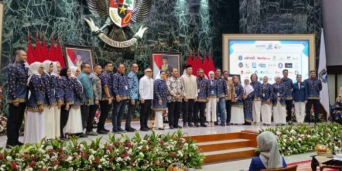 Pelantikan pengurus HIPPI DKI Jakarta dan Rakerda 2026 di Balai Agung Balai Kota Jakarta.