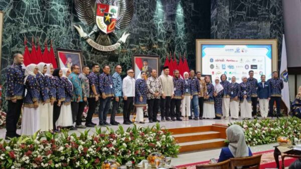 Pelantikan pengurus HIPPI DKI Jakarta dan Rakerda 2026 di Balai Agung Balai Kota Jakarta.