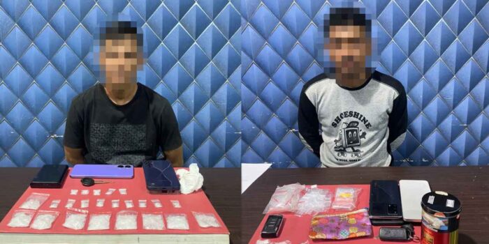Polisi mengamankan barang bukti sabu dalam pengungkapan dua kasus narkotika di Aceh Barat.